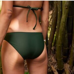 Aerie dark green swim bikini bottoms